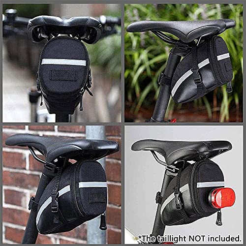 Bolsa Bicicleta, Bolsa de Sillín de Ciclismo, Bolsa Sillín Almacenamiento Ciclismo, Adecuado para Bicicletas de Carretera, Bicicletas de Montaña, Bicicletas Urbanas