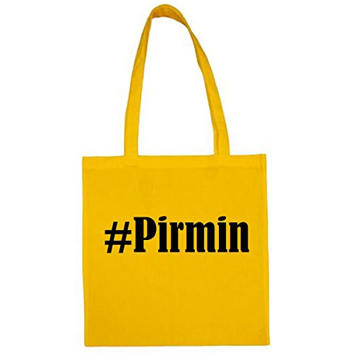 Bolsa #Pirmin Tamaño 38x42 Color Amarillo Impresión Negro