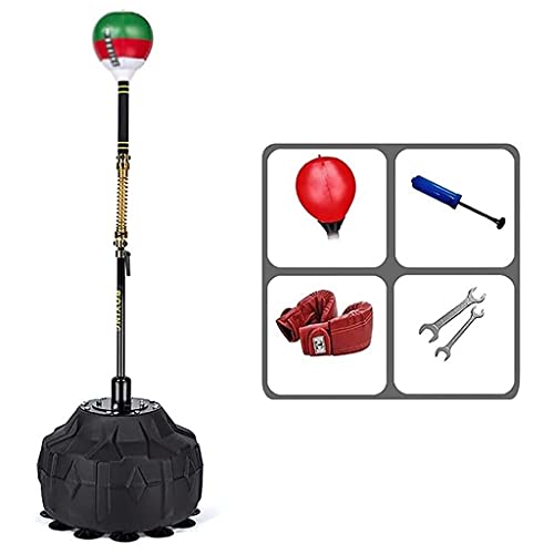 Bolsas De Velocidad De Boxeo Reflex Ball Cobra Bag Bag Punch Bag Stand, Punch Ball Independiente Altura Ajustable De 150-180cm Boxing Adult Kids Reflex Speed Bagc