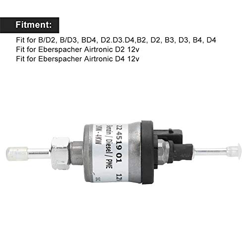 Bomba dosificadora de combustible de 12V, calentador diésel apto para Eberspacher Airtronic D2/D4 12V OEM: 22451901