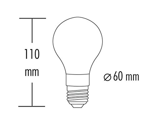 Bombilla LED greenandco® decorativa estilo vintage antiguo Edison E27 A60 2W 65lm 1800K (blanco extra cálido) 320° 230V vidrio, sin parpadeo, no regulable