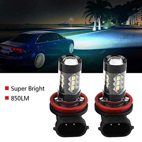 Bombillas LED H8 H11 Xtreme Super Bright 6000K | 2 piezas H11 H8 12V-24V 80W Coche de alta potencia LED brillante Bombillas de luz diurna antiniebla