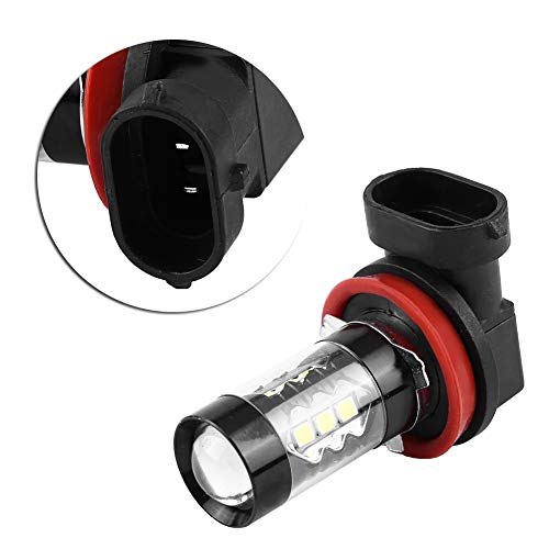 Bombillas LED H8 H11 Xtreme Super Bright 6000K | 2 piezas H11 H8 12V-24V 80W Coche de alta potencia LED brillante Bombillas de luz diurna antiniebla