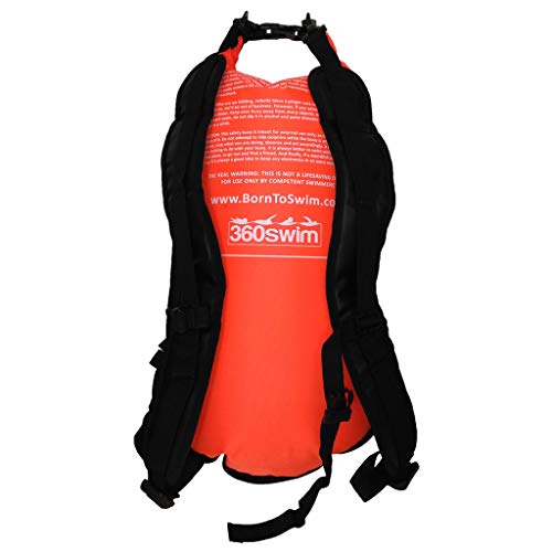 BornToSwim® - Mochila unisex impermeable para nadadores y triatletas Swimrun con logo Born To Swim (35 x 70 cm, bolsa seca)