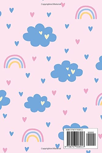 Bosun Dream Journal: Seamless Pattern With Clouds And Rainbow In Cartoon Style, Cute Bosun Gift (6x9, 120 Pages)