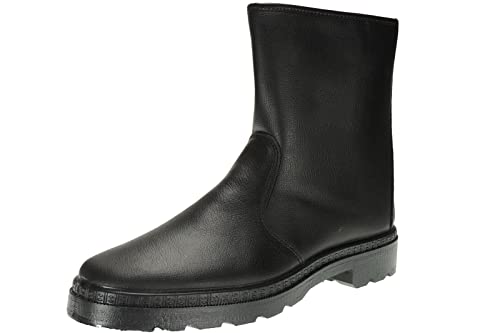 Bota Trabajo Hombre. Marca POSTIGO 40. Media Caña en Piel Flor Curtida. Campo. Labores Agrícolas. Bota Protección. Montaña. Forro Abrigo Negro Talla 44