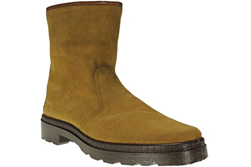 Bota Trabajo Hombre. Marca POSTIGO 700. Media Caña en Piel Serraje. Campo. Labores Agrícolas. Bota Protección. Montaña. Forro Abrigo Tabaco Talla 42