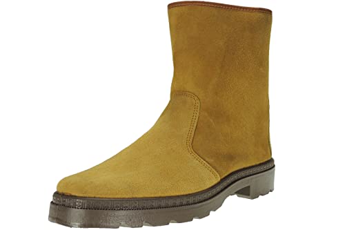 Bota Trabajo Hombre. Marca POSTIGO 700. Media Caña en Piel Serraje. Campo. Labores Agrícolas. Bota Protección. Montaña. Forro Abrigo Tabaco Talla 42