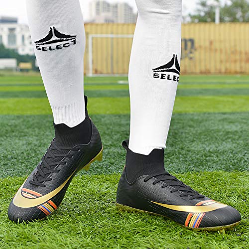 Botas de Fútbol, Zapatos de Fútbol Hombre Spike Aire Libre Profesionales Atletismo Training Botas de Fútbol Ligero Tacos Futbol Zapatos de Deporte