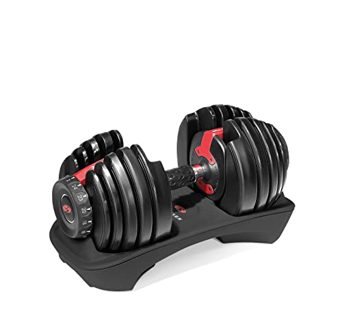 Bowflex SelectTech 552i macuerna 2-24 kg (1 mancuerna) Ajustables para Hogar, Adultos Unisex, Rojo, Negro, Gris, Talla Única