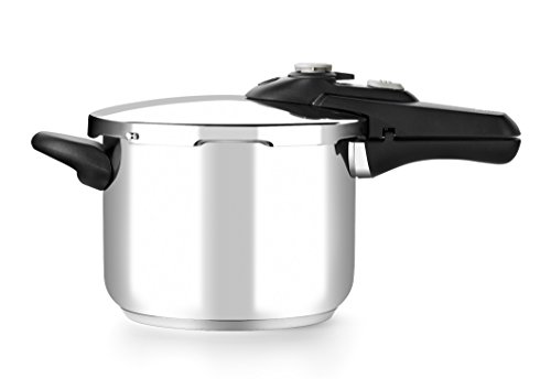 BRA Vitesse - Olla a presión 4 litros, Acero Inoxidable, apto para todo tipo de cocina incluida inducción.