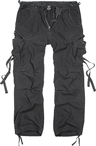 Brandit M65 Trouser Pantalón de Vestir, Schwarz, 7XL para Hombre