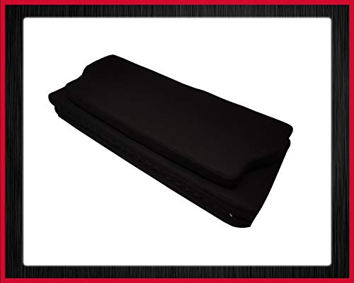 BREMER SITZBEZÜGE Multivan Multiflexboard - Extensión de cama plegable con colchón compatible con VW T5 y T6 FB: color negro