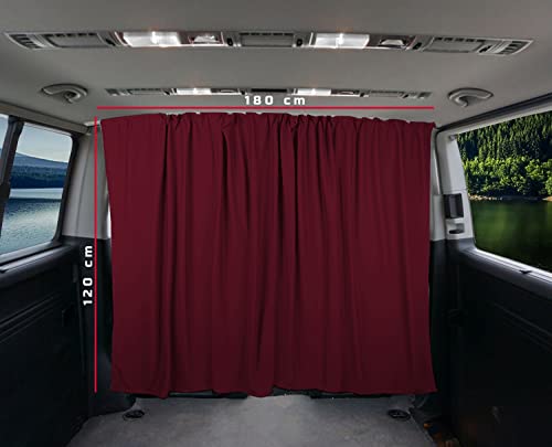 BREMER SITZBEZÜGE Separación de Cabina del Conductor, protección Solar, Cortina, Compatible con Ford Tourneo, Transit Courier a Partir de 2014 A_RT Camping Caravana Accesorios