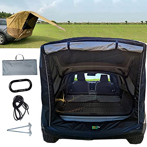 BrightFootBook SUV - Tienda Avance para Furgonetas de Camping, Carpa De Maletero para Coche, Autoconducción, Camping, Parasol Y Resistente a La Lluvia, Tienda De Campaña De Viaje,Black-M