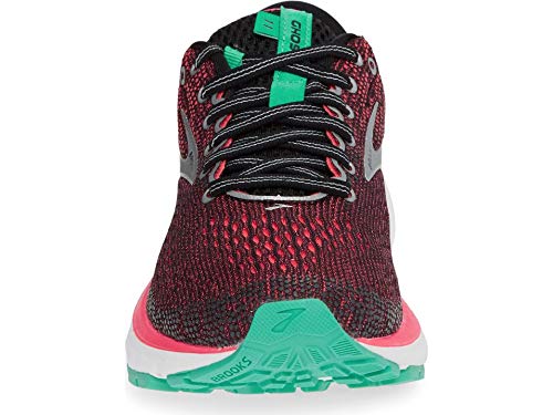 Brooks Ghost 11, Zapatillas de Running Mujer, Multicolor (Black/Pink/Aqua 017), 36.5 EU