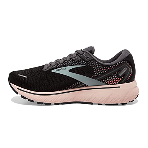 Brooks Ghost 14, Zapatillas para Correr Mujer, Black Pearl Peach, 38.5 EU