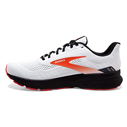 Brooks Launch 8 White/Black/Red Clay 11.5 D (M)