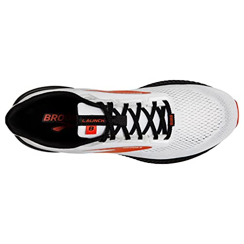 Brooks Launch 8 White/Black/Red Clay 11.5 D (M)