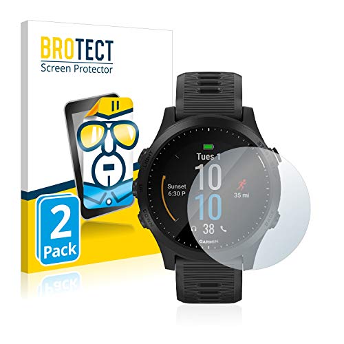 BROTECT Protector Pantalla Compatible con Garmin Forerunner 945 Protector Transparente (2 Unidades) Anti-Huellas