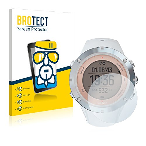 BROTECT Protector Pantalla Cristal Compatible con Suunto Ambit3 Sport Sapphire Protector Pantalla Vidrio - Dureza Extrema, Anti-Huellas, AirGlass