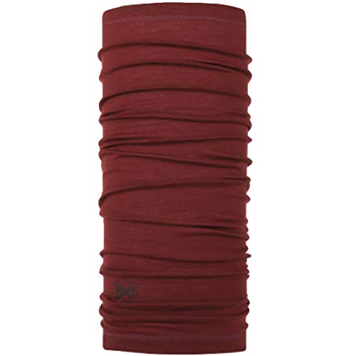 Buff Solid Gorro Lana Merino Lightweight, Unisex adulto, Wine, Única