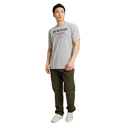 Burton Durable Goods Camiseta, Hombre, Gray Heather, XL