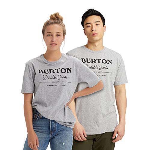 Burton Durable Goods Camiseta, Hombre, Gray Heather, XL