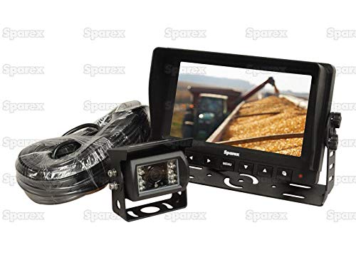 Cámara con 7″ LCD Monitor & Cámara para Tractor, camión, Caravana 10-32V