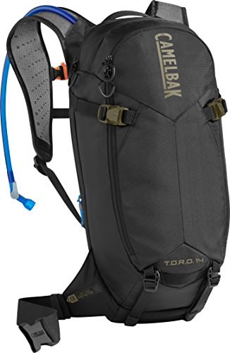 CamelBak T.O.R.O. Protector 14 10 oz paquete de hidratación, negro/oliva quemado