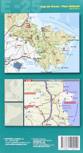 Cap de Creus parc natural. Mapa guía excursionista. Escala 1:25.000. Español, català, Français, English. Editorial Alpina. (Mapa Y Guia Excursionista)