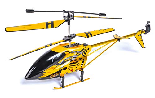 Carson 500507139 Easy Tyrann Hornet 350 2.4 GHz - Helicóptero teledirigido RTF (Listo para Volar), Modelo para Principiantes, Incluye Pilas, para niños a Partir de 12 años