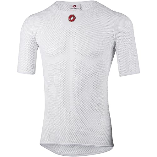 castelli Core Mesh 3 SS Camiseta, Hombre, Blanco, XX-Large