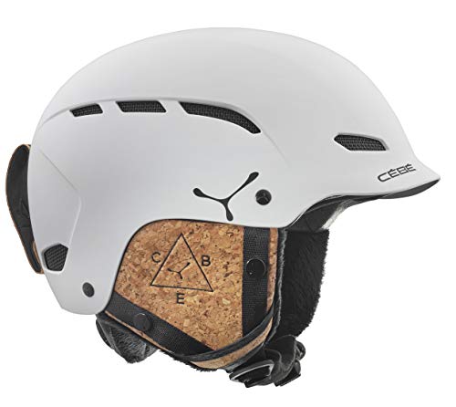 Cébé Dusk Cascos de ski, Unisex Adulto, Matte White Cork, 54-56 cm