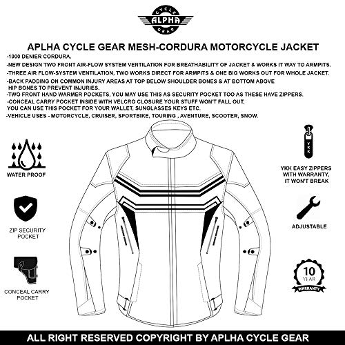 Chaqueta térmica transpirable para bicicleta de Alfa para todo el año.