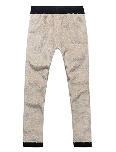 CHENXI Pantalón de esquí para niños de chaxi, Pantalones Softshell para Invierno, Pantalones para Exteriores con Forro y Bolsillos Reflectantes, Niños, Color Roserot, tamaño 160 cm