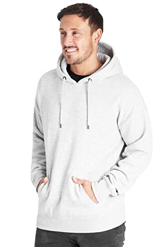 CityComfort Sudaderas Hombres con Capucha Básicas (XXL, Gris Jaspeado)