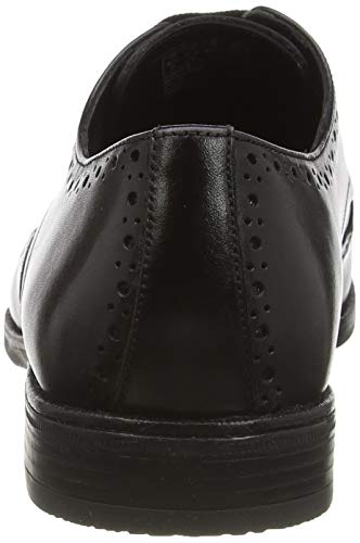 Clarks Stanford Limit, Zapatos de Cordones Derby Hombre, Negro (Black Leather Black Leather), 45 EU