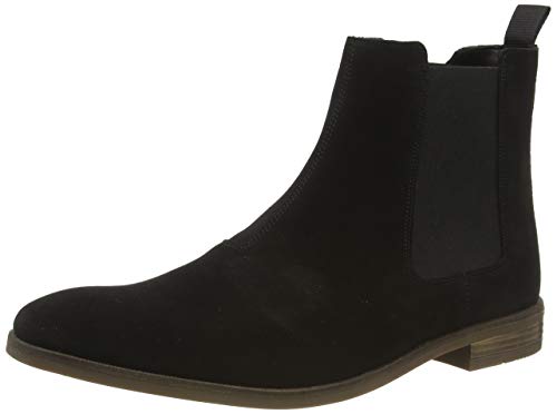 Clarks Stanford Top, Botas Chelsea Hombre, Negro (Black SDE Black SDE), 43 EU