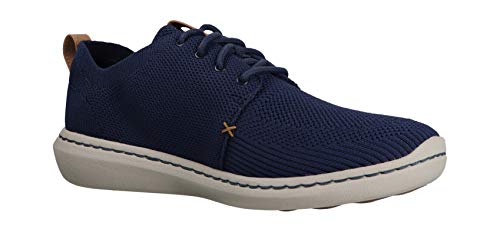 Clarks Step Urban Mix, Zapatos de Cordones Derby Hombre, Azul (Navy-), 43 EU