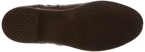 Clarks Trish Strap, Botas Estilo Chelsea Mujer, Dark Tan Lea, 38 EU