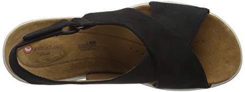 Clarks Un Karely Sun, Chanclas Mujer, Negro (Black Nubuck-), 38 EU