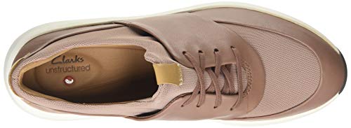 Clarks Un Rio Lace Zapatillas Mujer, Azul (Dark Blush Combi Dark Blush Combi), 37 EU