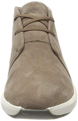 Clarks Un Rio Mid, Zapatillas Mujer, Beige (Pebble Suede Pebble Suede), 37.5 EU