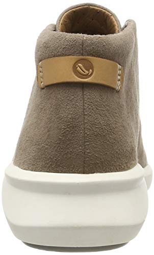 Clarks Un Rio Mid, Zapatillas Mujer, Beige (Pebble Suede Pebble Suede), 37.5 EU