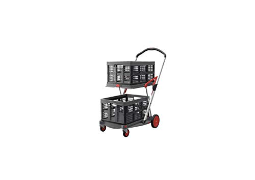 Clax Red Edition - Carrito de transporte plegable (sin caja plegable)