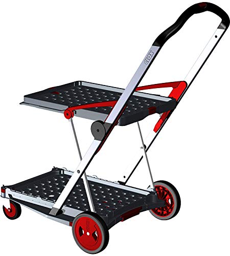 Clax Red Edition - Carrito de transporte plegable (sin caja plegable)