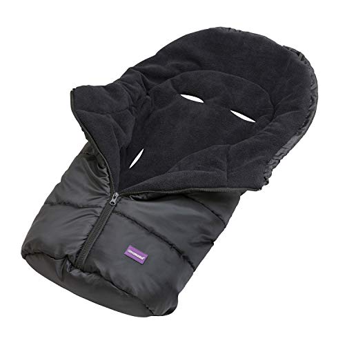 Clevamama 3605 - Saco Impermeable Universal Para Sillita Del Coche, Negro