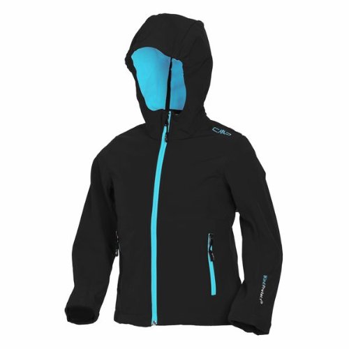 CMP Melange Softshell Jacket with ClimaProtect Technology Chaqueta Tecnología, Chica, Black, 110