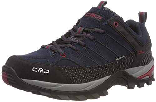 CMP Rigel Low Trekking Shoes WP, Zapatillas de Senderismo Hombre, Asphalt-Syrah, 45 EU